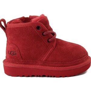 UGG Shoes Toddler 8 Neumel II Lace Up / Zip Deep Red Winter Booties